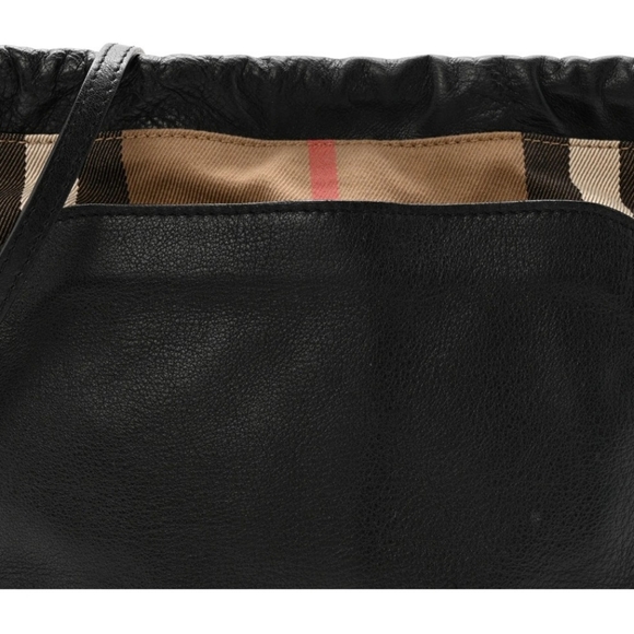 Burberry Black Leather Shoulder Bag - Picture 5 of 12